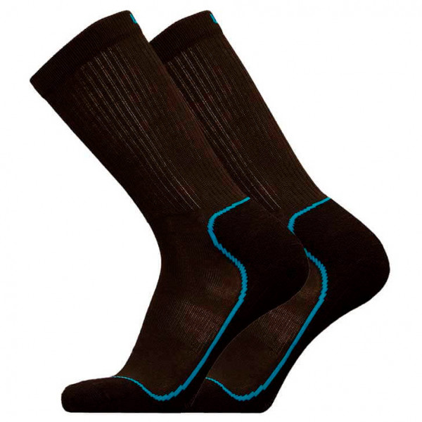 UphillSport - Kevo Trekking 4L Drytech M4 w/ Merino & Coolmax - Wandersocken Gr 39-42 schwarz von UphillSport