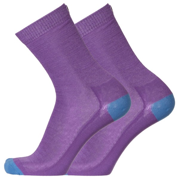 UphillSport - Teijo Hiking & Walking 3-Layer Liner L3 w/ Merino - Wandersocken Gr 39-42 lila von UphillSport