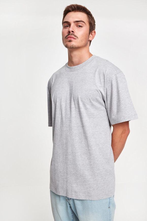 Urban Classics Oversize T-Shirt | Hellgrau meliert | Herren  | 4XL von Urban Classics