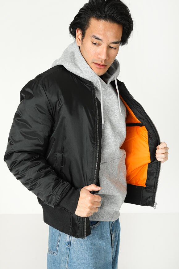 Urban Classics Wattierte Bomberjacke | Schwarz | Herren  | XXL von Urban Classics