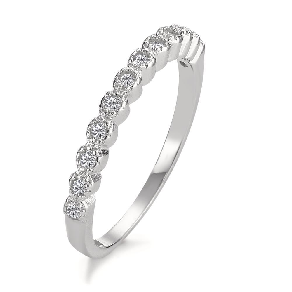 URECH Damen Memory Ring Silber Zirkonia 12 Steine rhodiniert von URECH