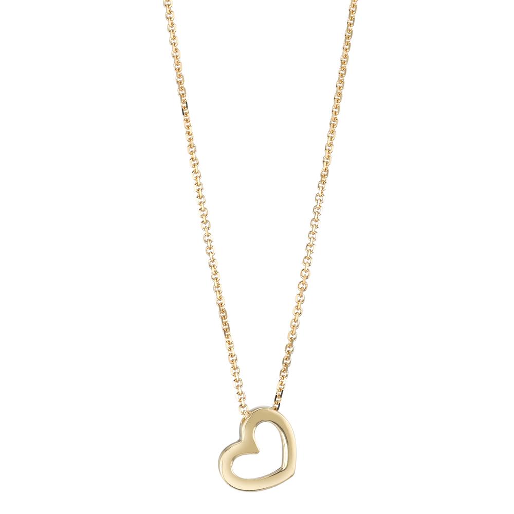 URECH Damen Collier 750/18 K Gelbgold Herz 42 cm von URECH