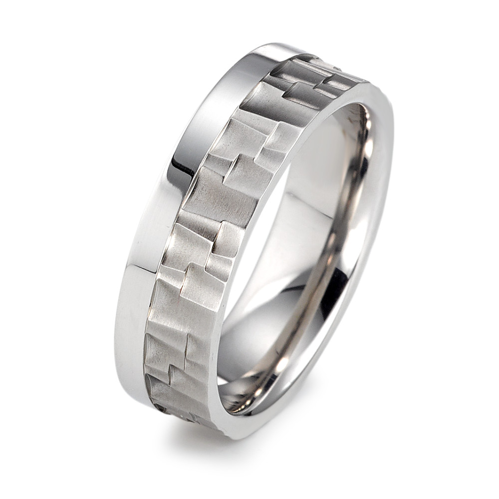 URECH Herren Fingerring Edelstahl von URECH