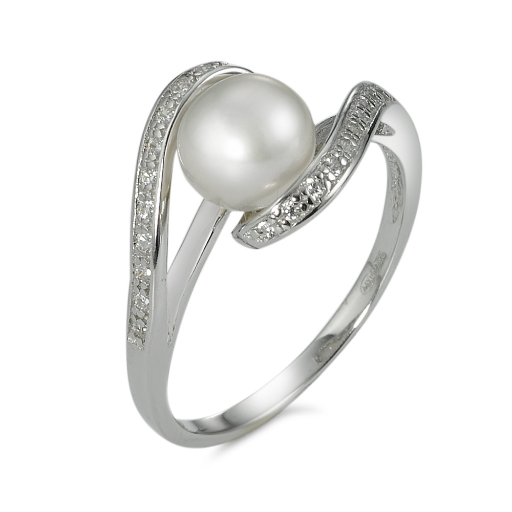 URECH Damen Fingerring  Ring 925 Perle und Zirkonias von URECH