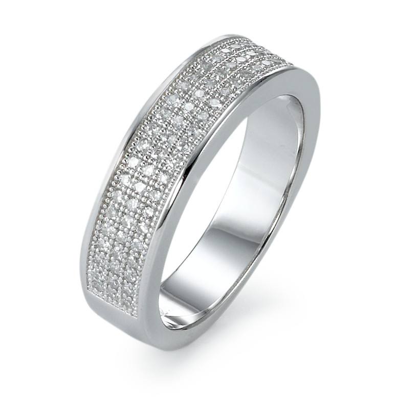 URECH Damen Fingerring Silber Zirkonia rhodiniert von URECH