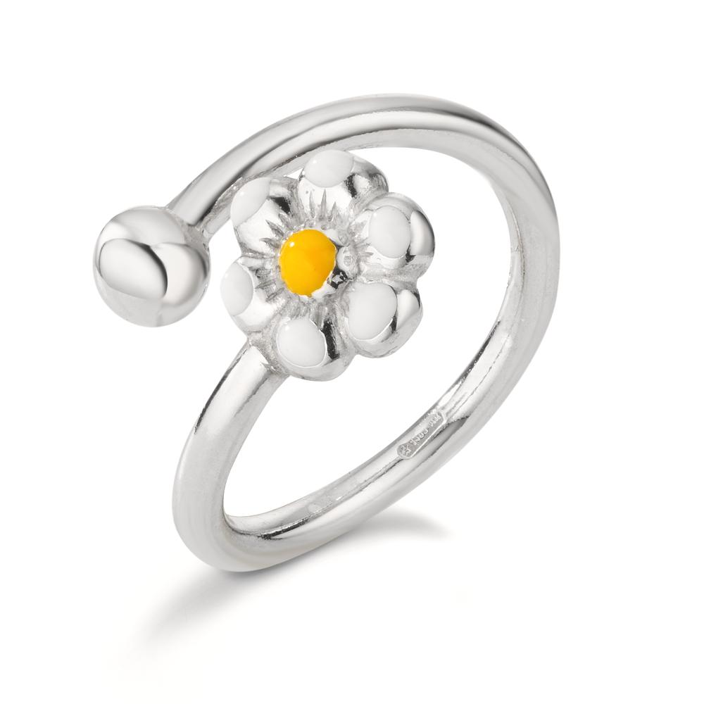 URECH Mädchen Fingerring Silber rhodiniert Blume von URECH