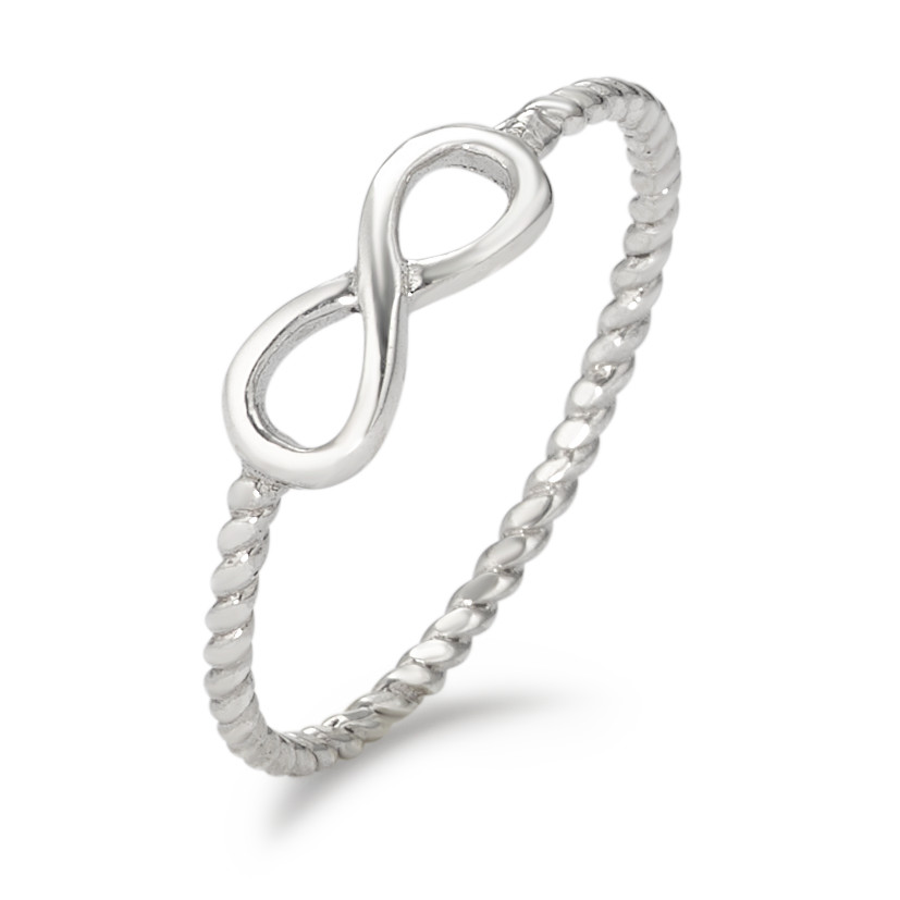 URECH Damen Fingerring Silber rhodiniert Infinity von URECH