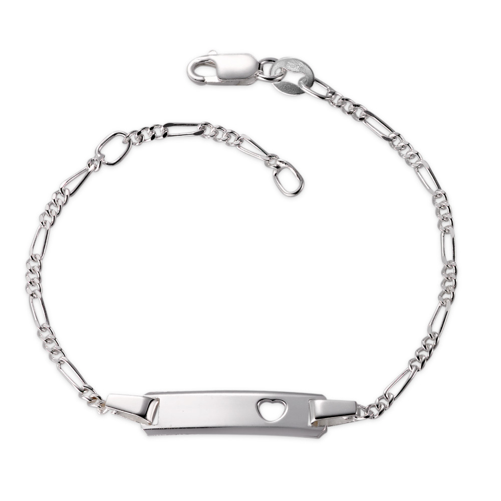 URECH Baby Gravurarmband Silber 12-14 cm verstellbar von URECH