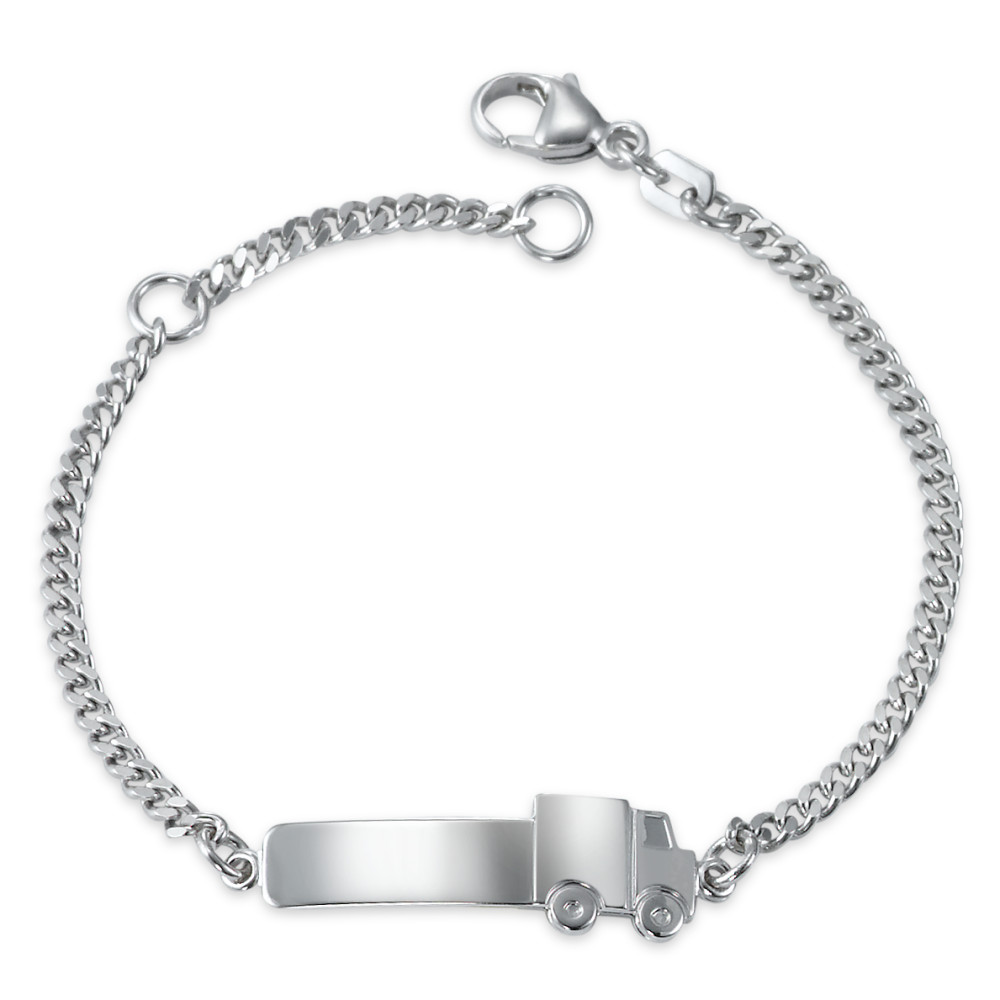 URECH Kinder Gravurarmband Silber rhodiniert 12-14 cm verstellbar von URECH