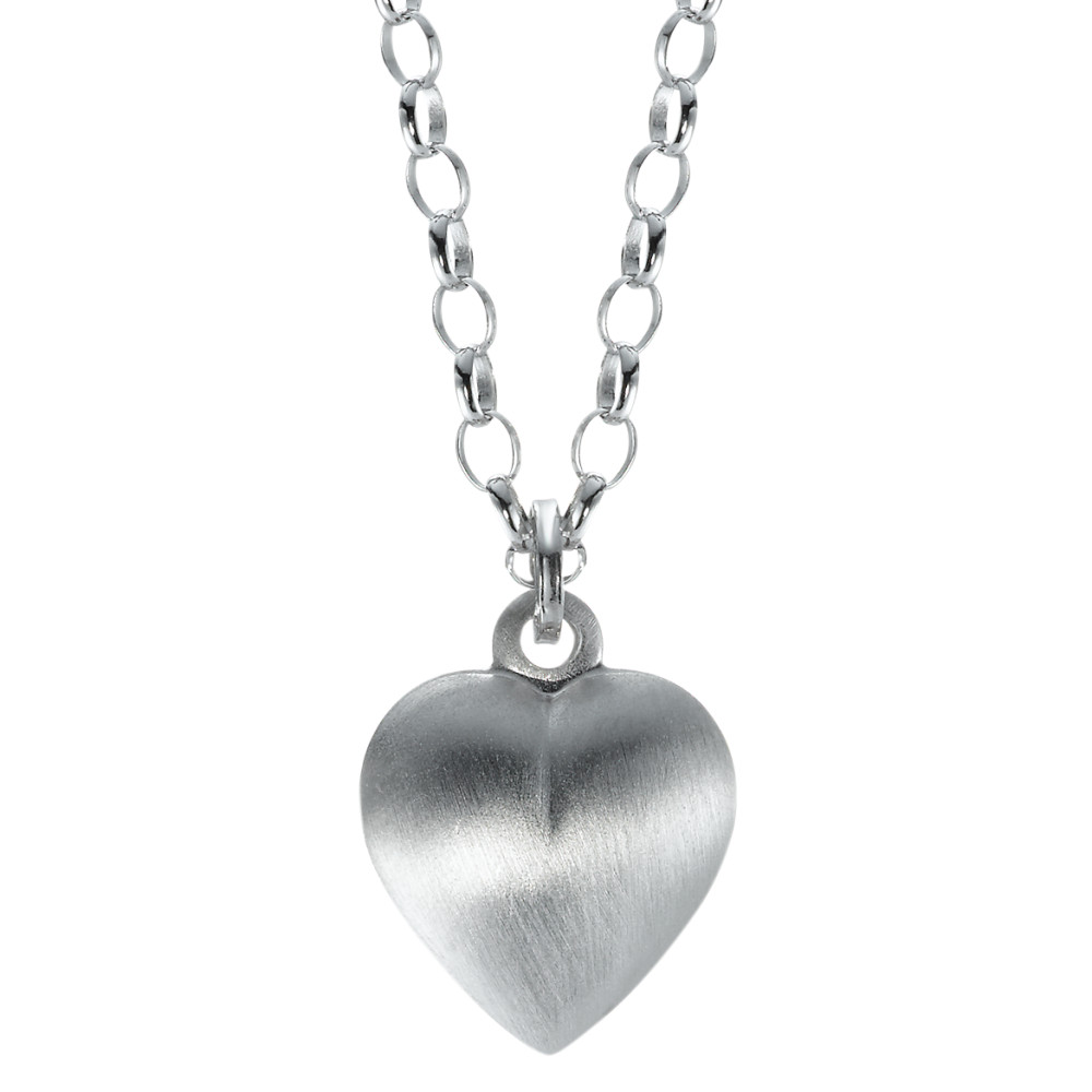 URECH Damen Halskette mit Anhänger Silber rhodiniert Herz 60 cm von URECH