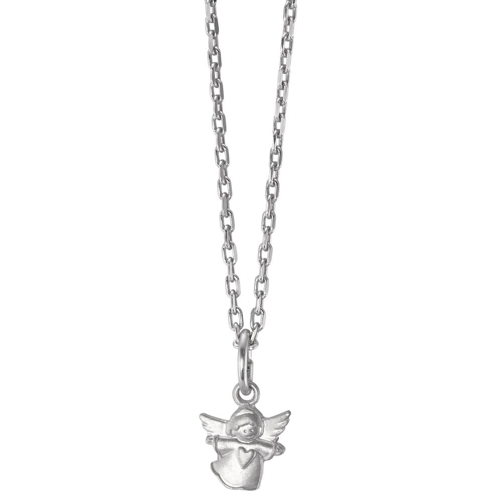 URECH Mädchen Halskette mit Anhänger Silber rhodiniert Schutzengel 36-38 cm verstellbar von URECH