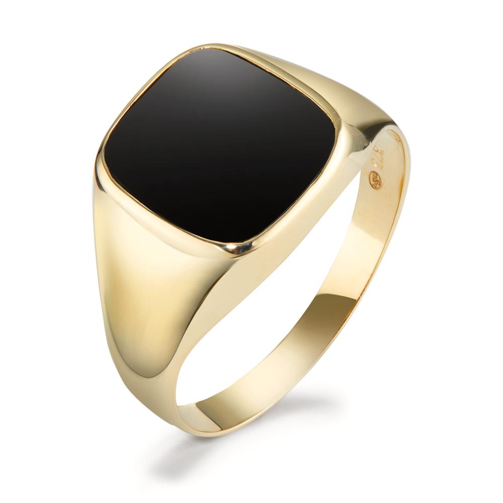 URECH Herren Herrenring Gold 375 Onyx von URECH