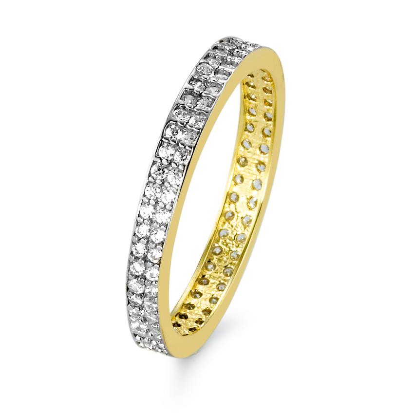 URECH Damen Memory Ring 375/9 K Gelbgold Zirkonia von URECH