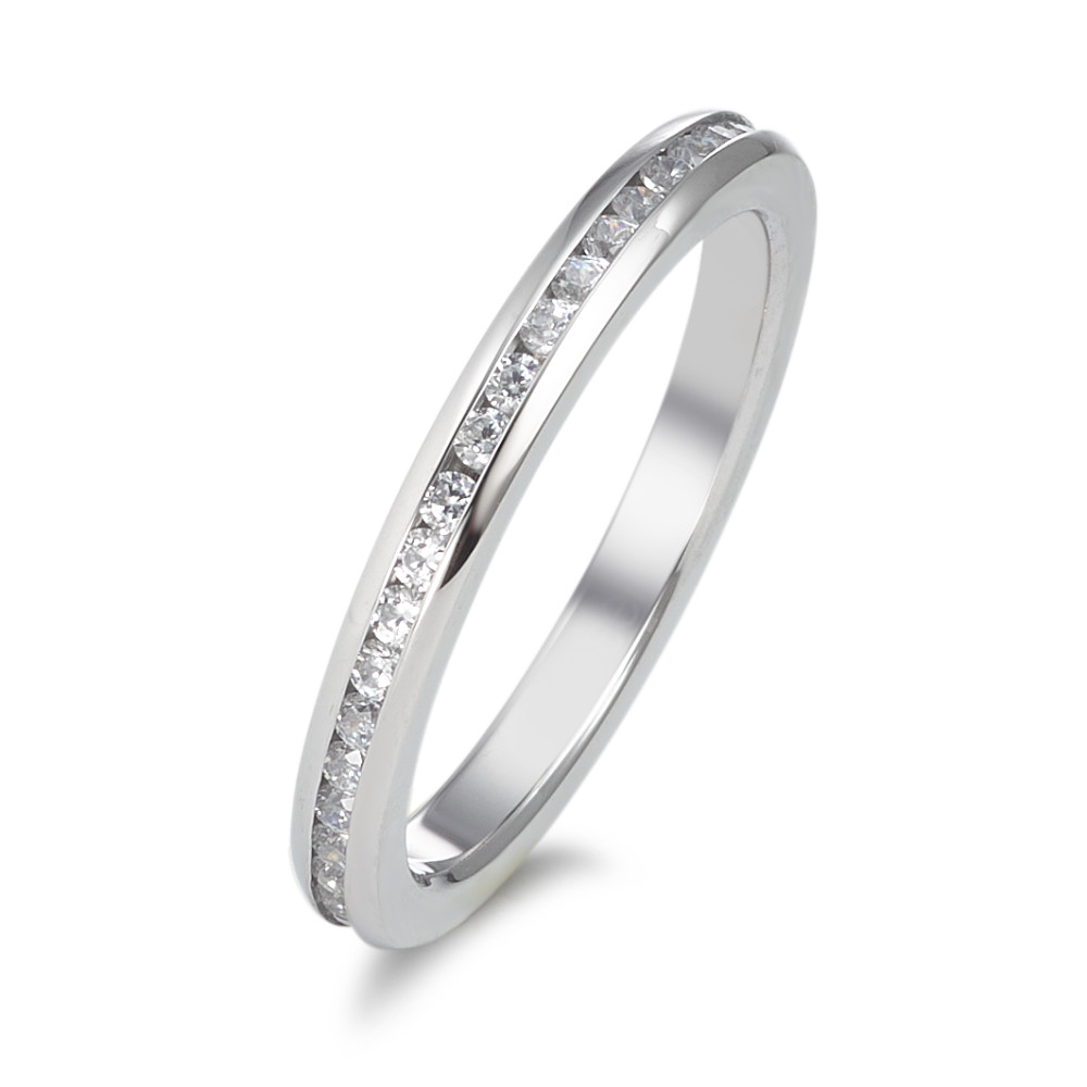 URECH Damen Memory Ring Edelstahl Zirkonia von URECH