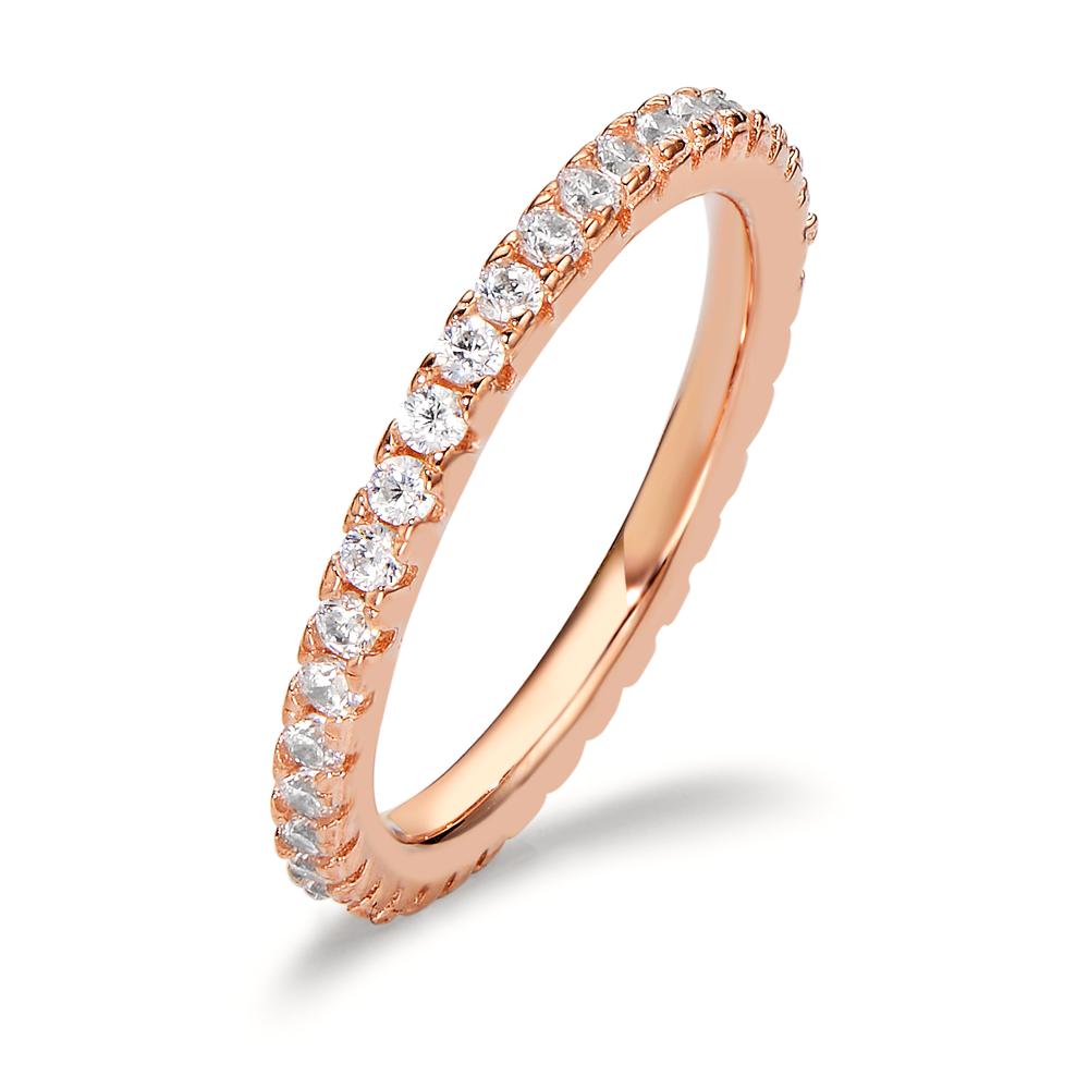 URECH Damen Memory Ring Silber Zirkonia rosé vergoldet von URECH