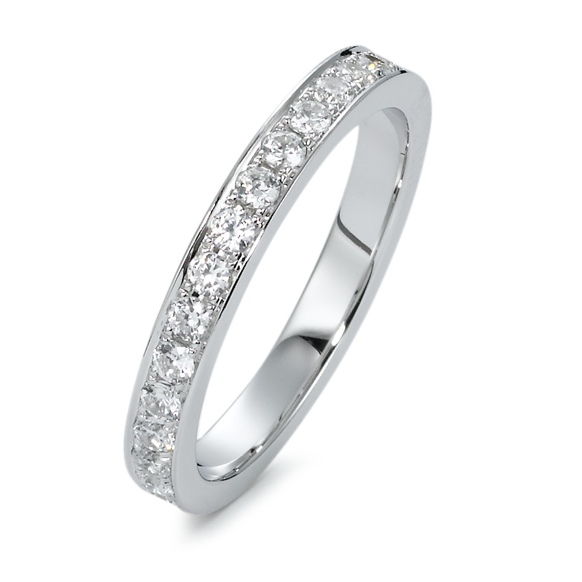 URECH Damen Memory Ring Silber Zirkonia weiss rhodiniert von URECH