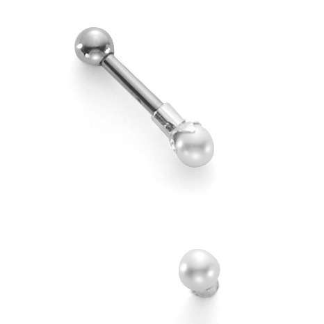 URECH Damen Piercing Edelstahl shining Pearls von URECH