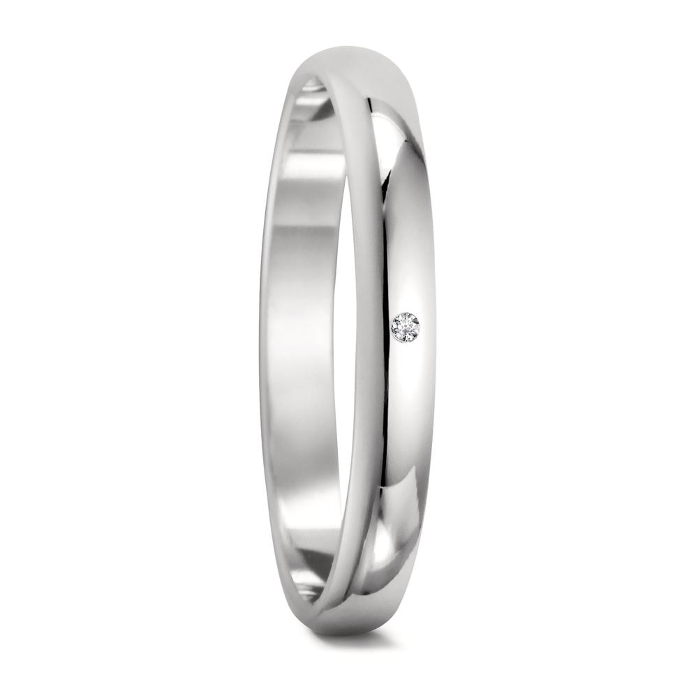 URECH Damen Partnerring Silber Zirkonia von URECH