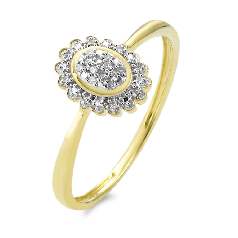 URECH Damen Ring Gold 375 Diamanten von URECH