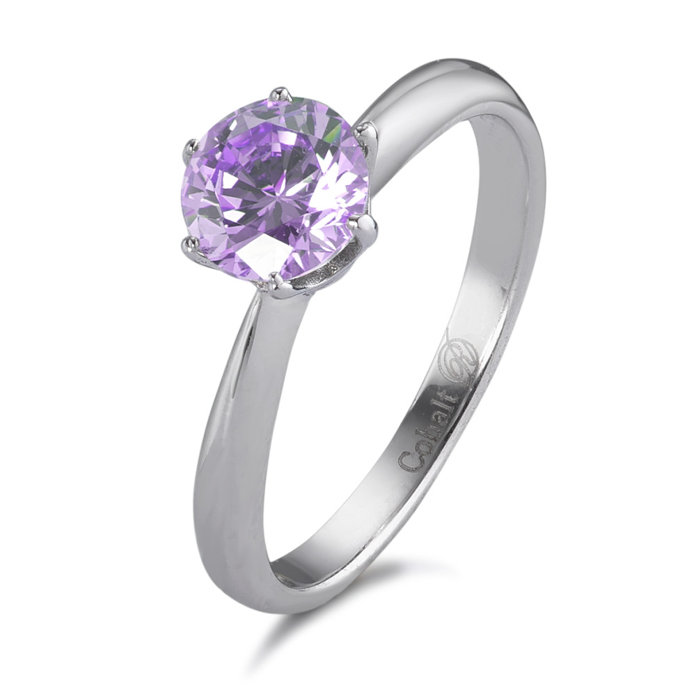 URECH Damen Solitär Ring Kobalt Zirkonia violett von URECH