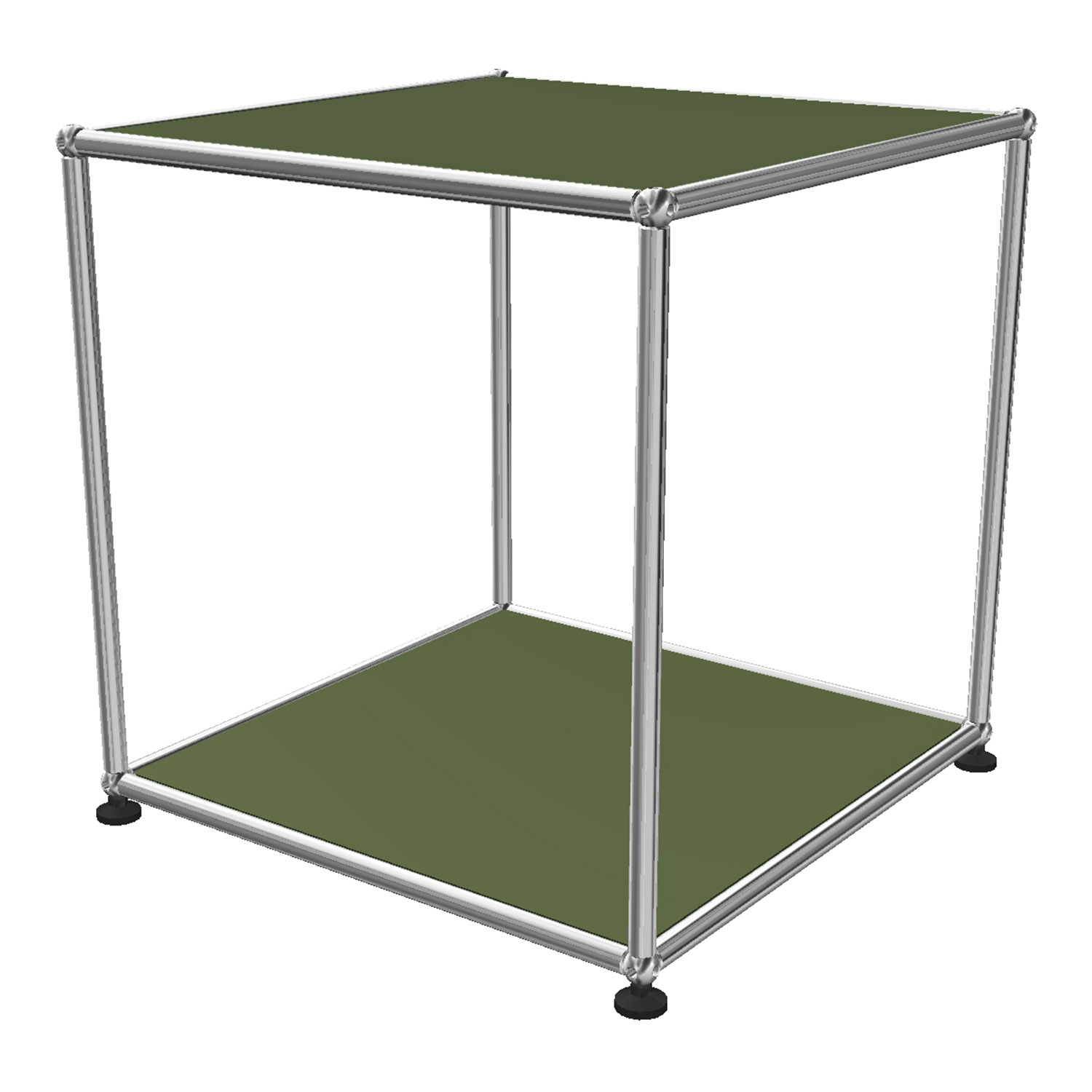 Haller Beistelltisch #OL106, Farbe olivgrün Haller Beistelltisch #OL106, Farbe olivgrün von Usm