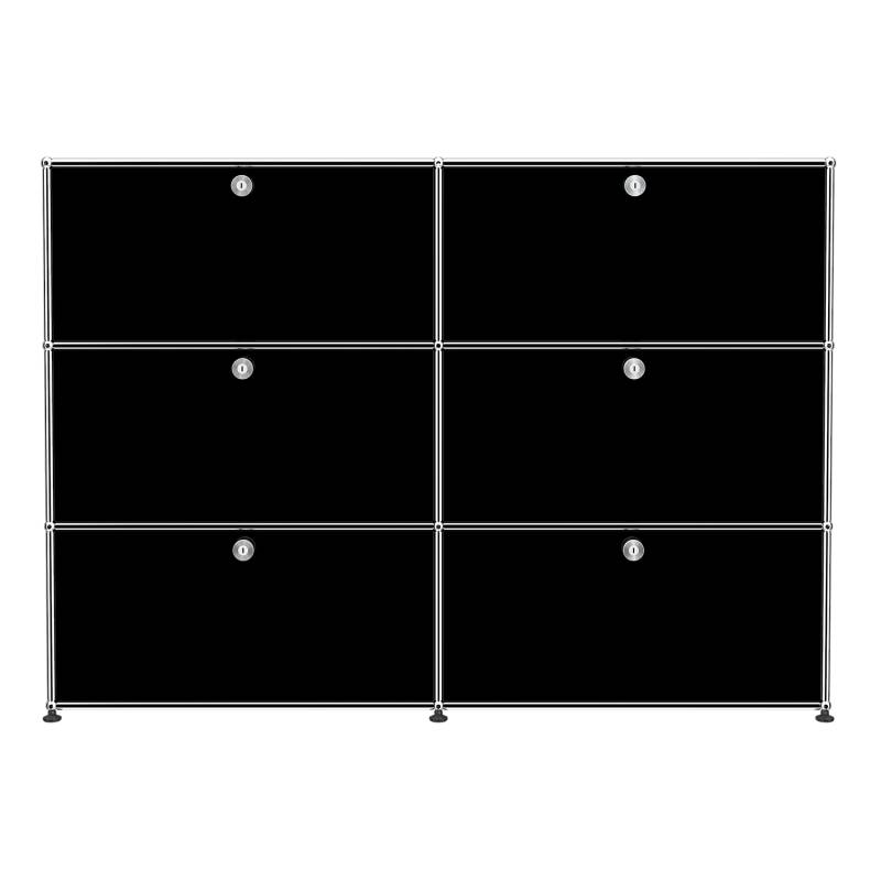 Haller Highboard #M39, Farbe graphitschwarz von Usm