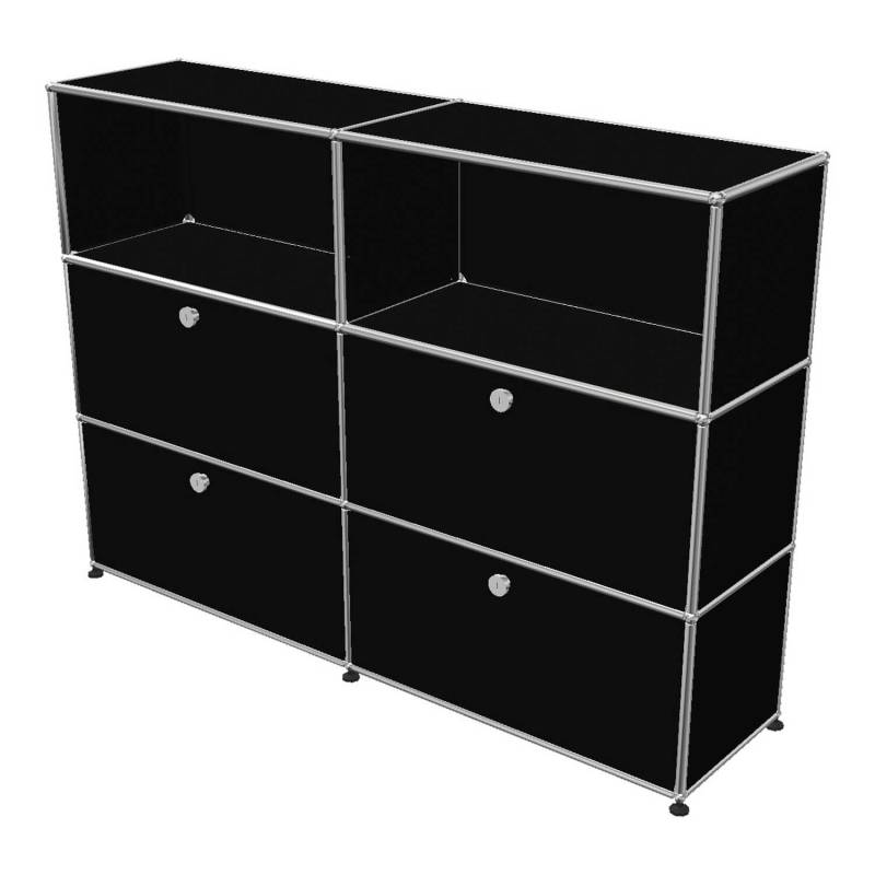 Haller Highboard #OL045, Farbe graphitschwarz von Usm