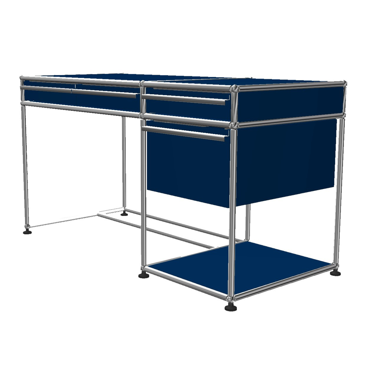 Haller Kinder-Schreibtisch #OL162, Farbe enzianblau von Usm