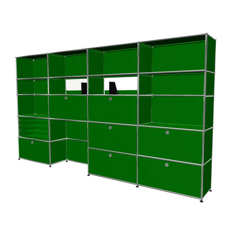 Haller Solutions Home-Office #10 Sideboard, Farbe grün von Usm