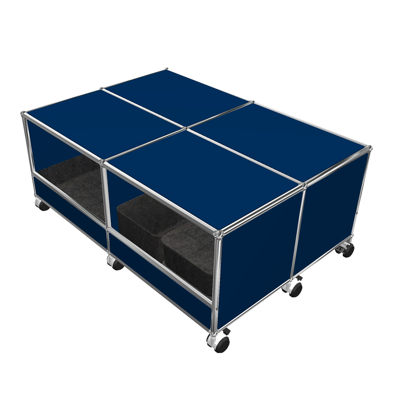 Haller Solutions Kids #03 Rollregal, Farbe enzianblau von Usm