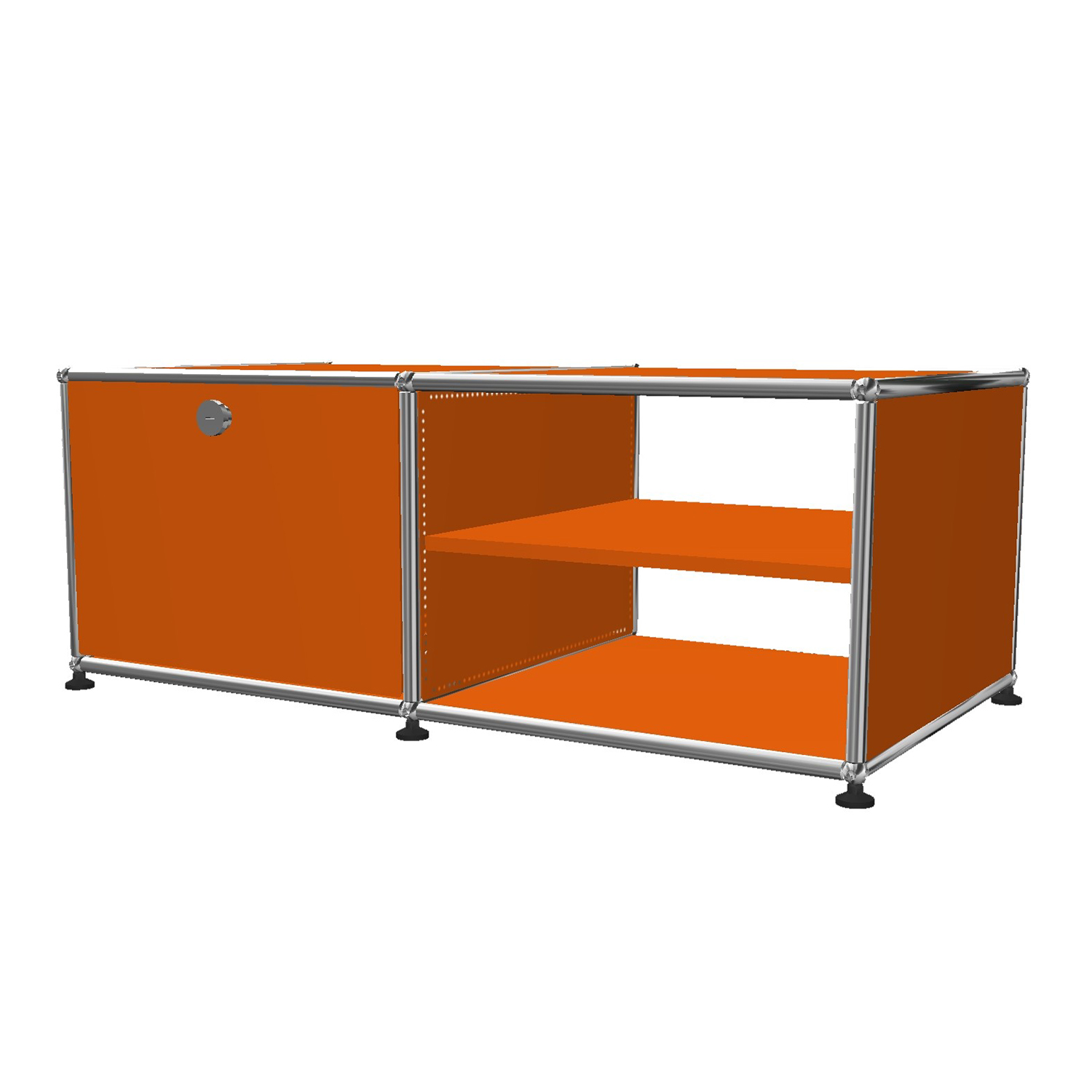 Haller Solutions Media #03 TV/Hi-Fi Regal, Farbe reinorange von Usm