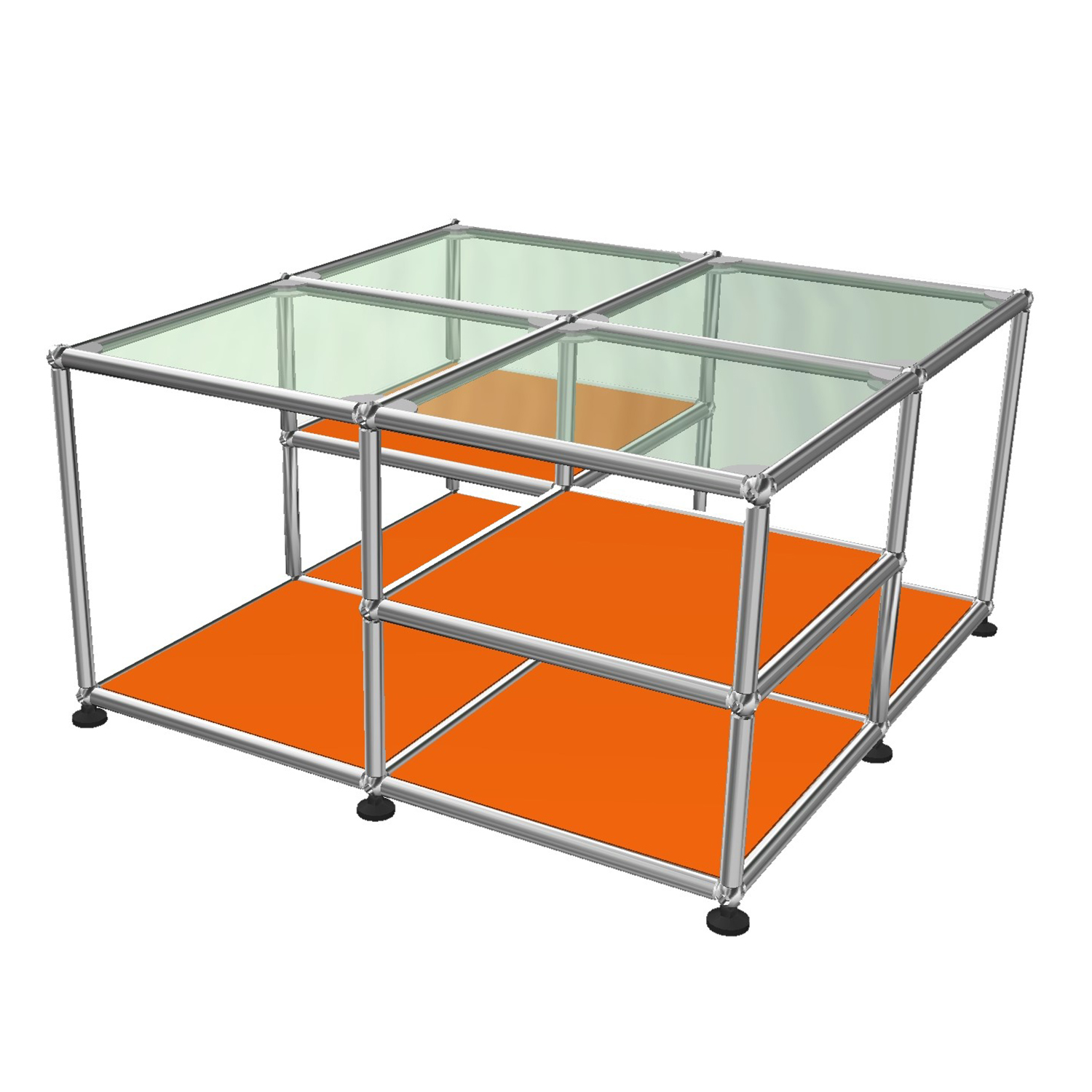 Haller Solutions Side Tables #07 Couchtisch, Farbe reinorange von Usm