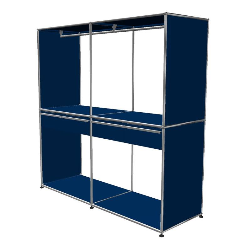 Haller Solutions Wardrobe #05 Garderobe, Farbe enzianblau von Usm