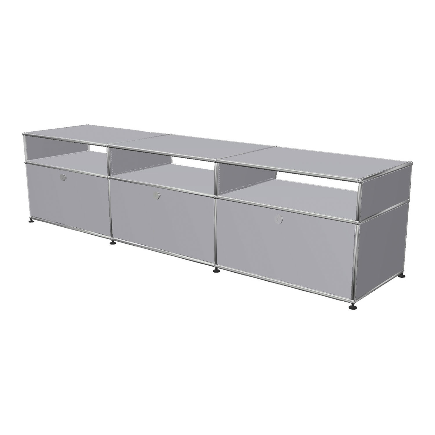 Haller TV/Hi-Fi Sideboard #OL135, Farbe mattsilber von Usm