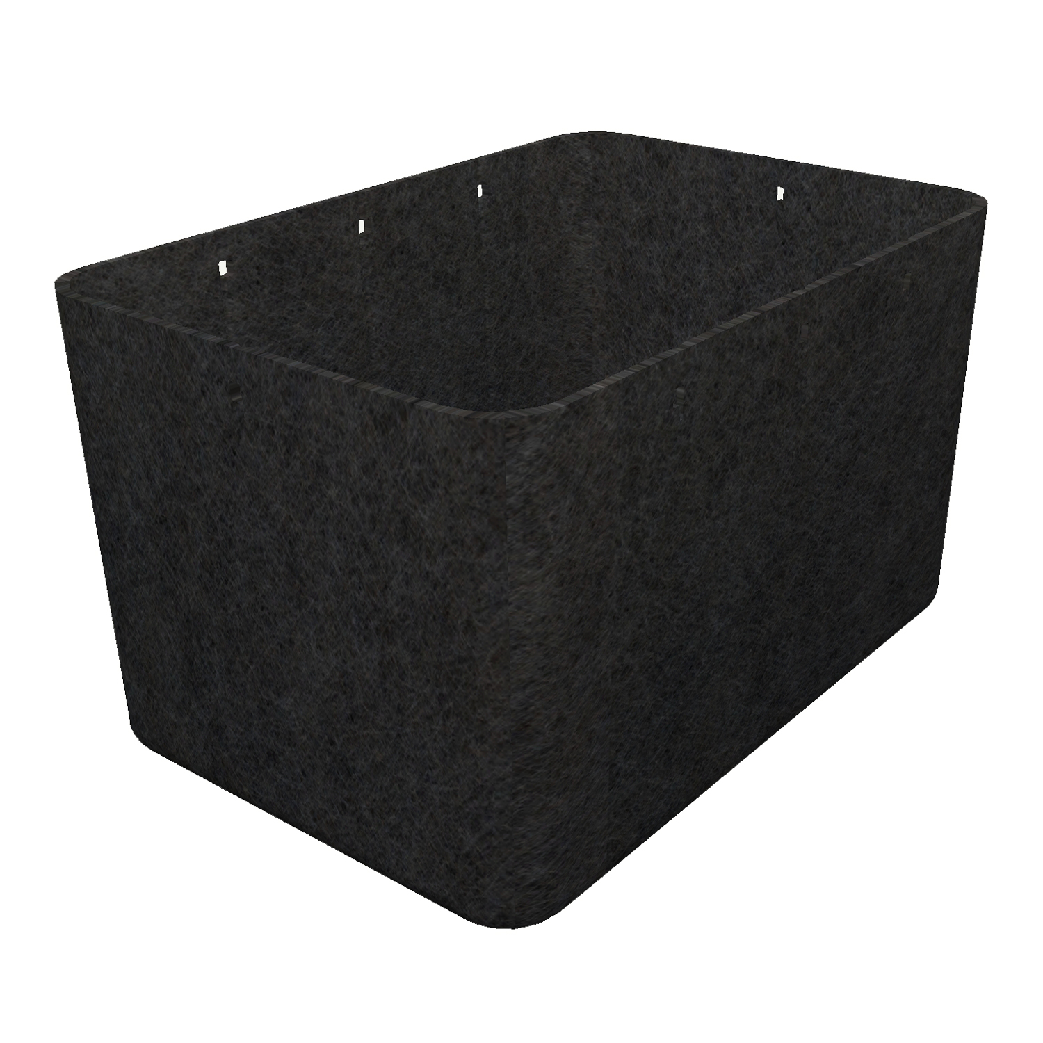 Inos Box hoch 250 Aufbewahrungsbox, Farbe (Inos) anthrazitgrau, Unterteilung ohne unterteilung von Usm
