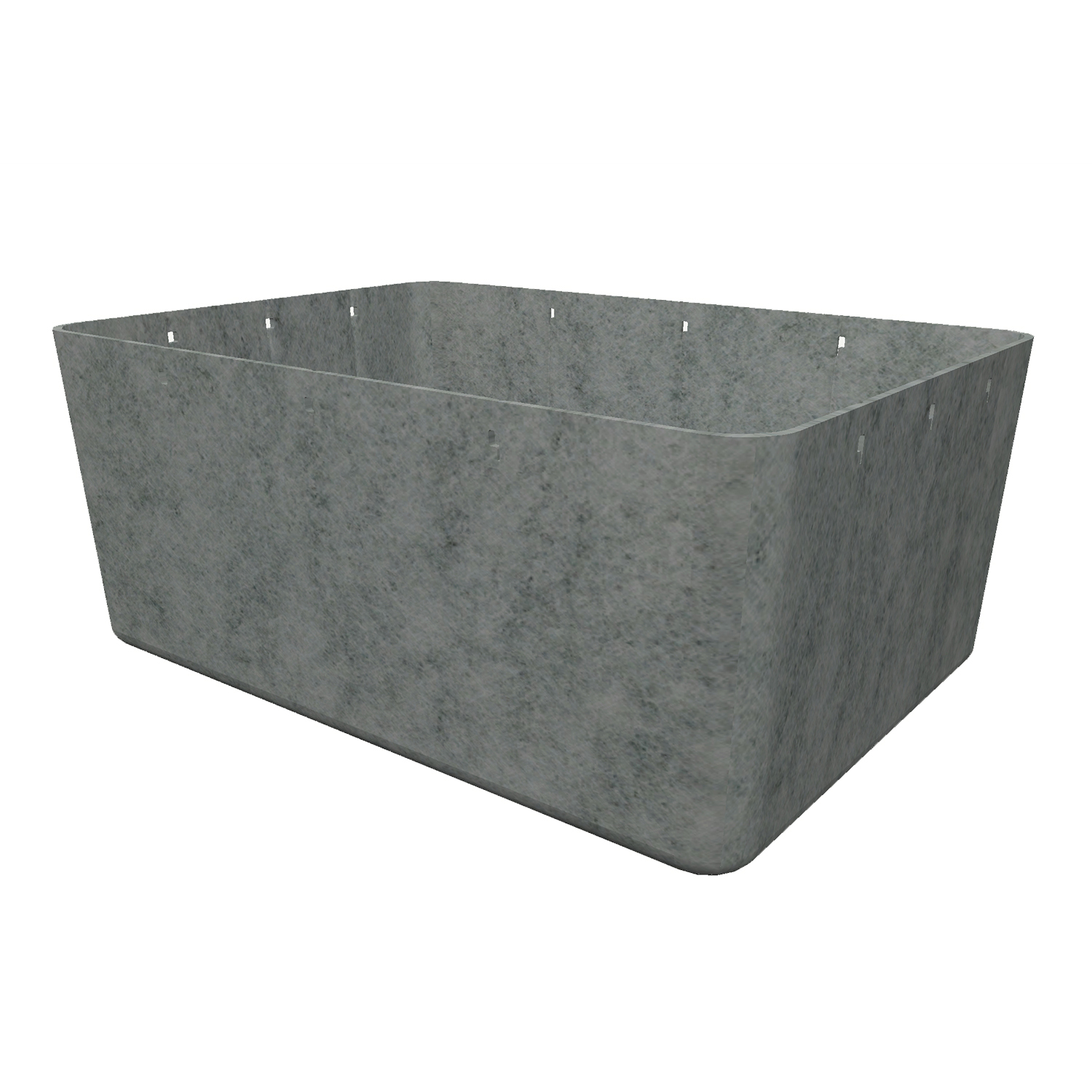 Inos Box hoch 500 Aufbewahrungsbox, Farbe (Inos) hellgrau, Unterteilung ohne unterteilung von Usm