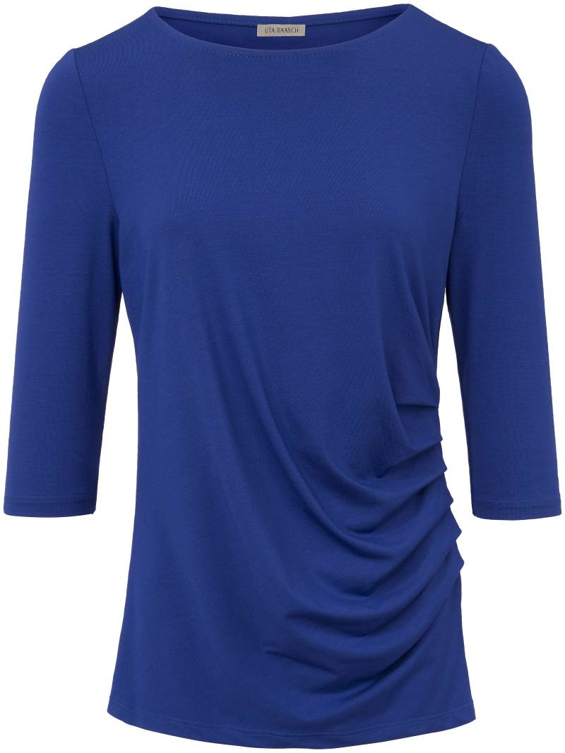 Rundhals-Shirt 3/4-Arm Uta Raasch blau Größe: 46 von Uta Raasch