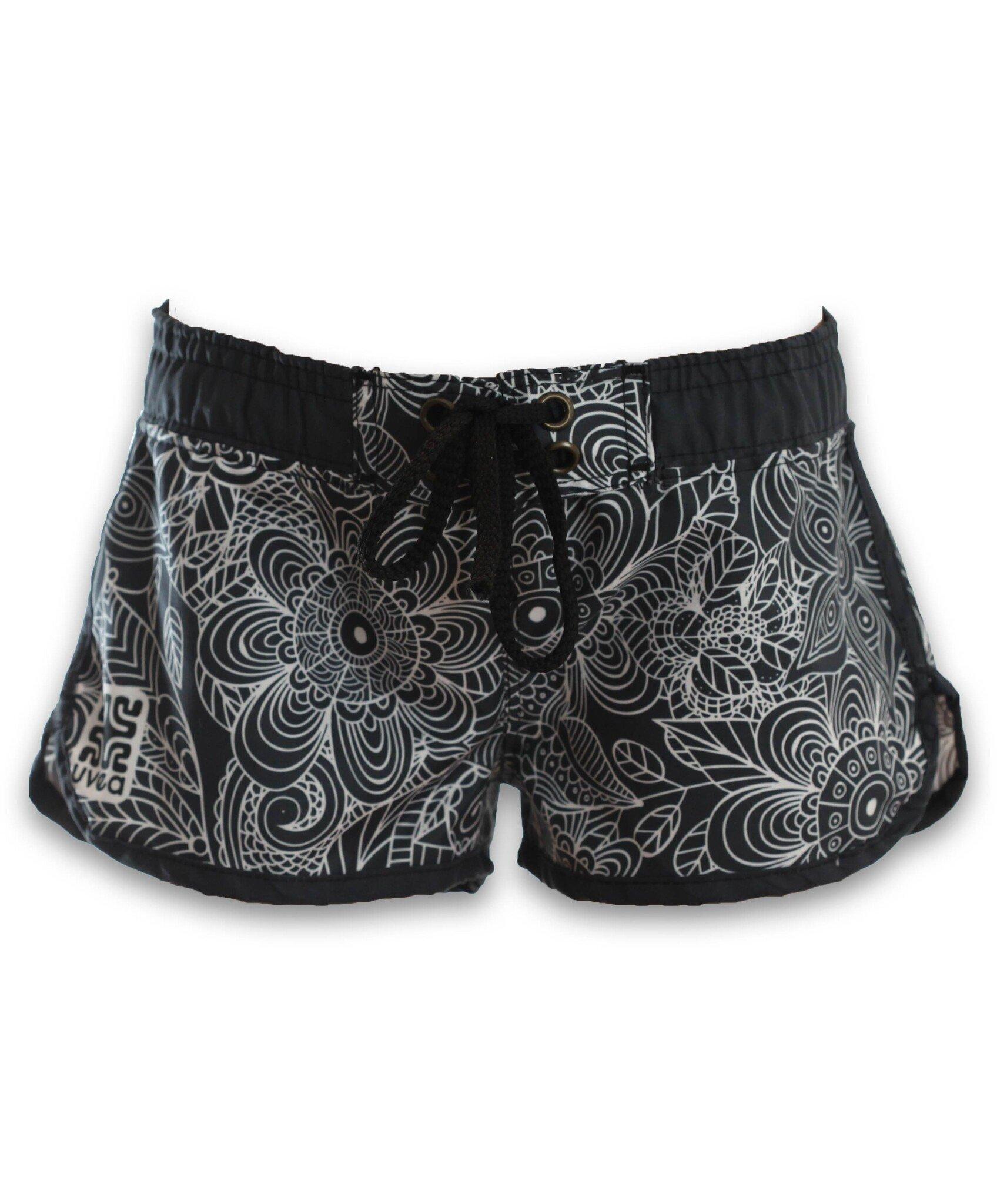 Kinder Upf 50+ Badeshorts Cairns Tracy Black Mädchen Schwarz 104-110 von Uvea