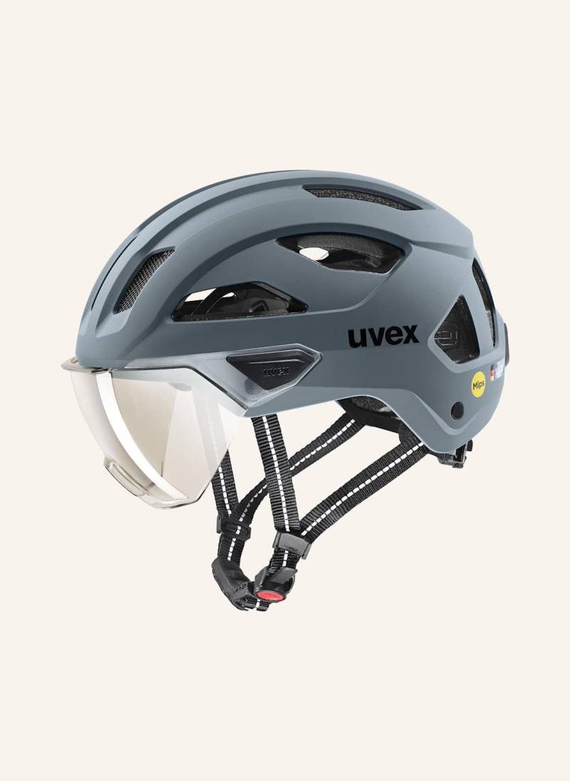 Uvex Fahrradhelm Stride Visor Mips schwarz von Uvex