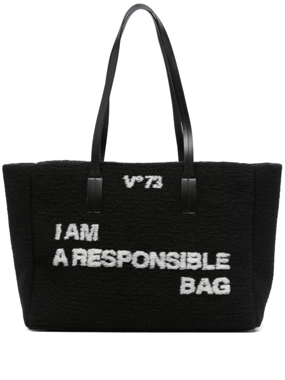 V°73 Responsibility Bis two-tone tote - Black von V°73