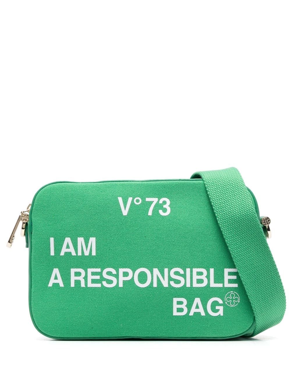 V°73 logo-print shoulder bag - Green von V°73