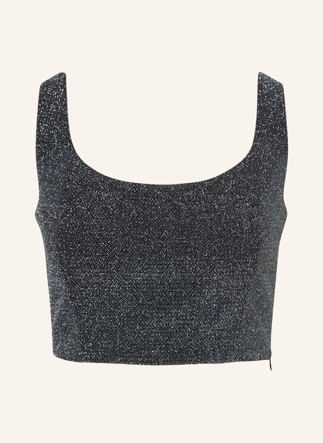 V By Vera Mont Cropped-Top Mit Glitzergarn schwarz von V by Vera Mont