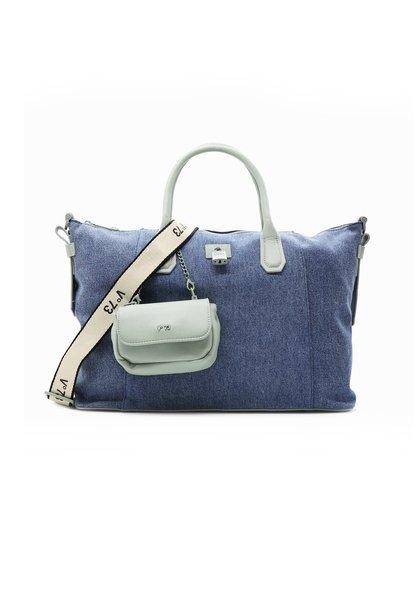 Mariel Bis Tote Handtasche Damen Blau Denim ONE SIZE