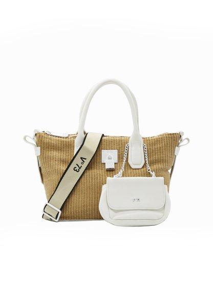 Mariel Bis Tote Handtasche Damen Beige ONE SIZE von V73