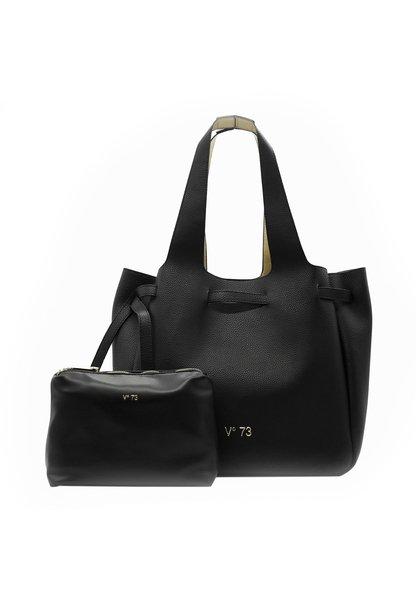 Zircone Tote Handtasche Damen Schwarz ONE SIZE von V73