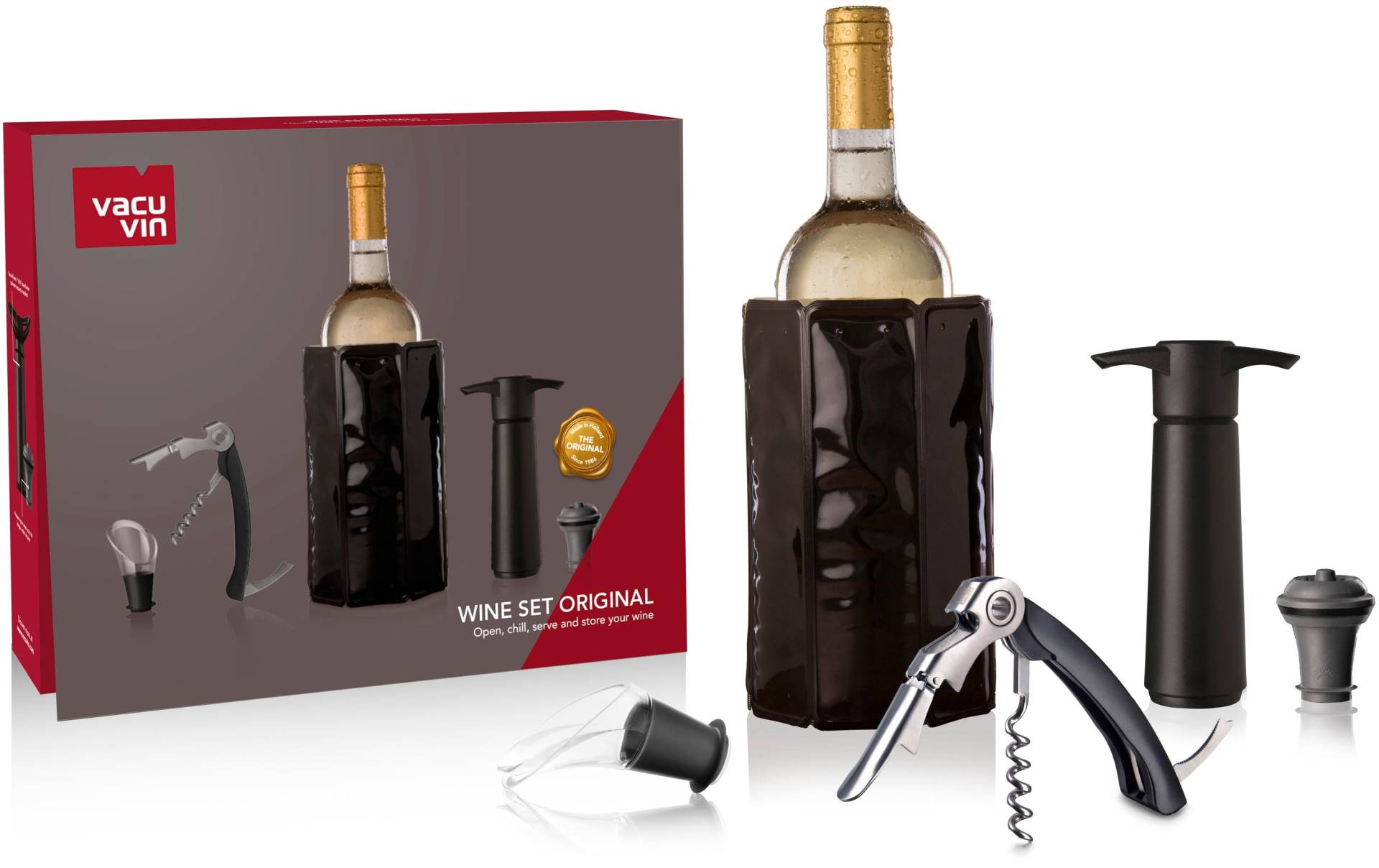 VACUVIN Weinkühler »Vacu Vin Wine Wine Essentials Geschenkset« von VACUVIN