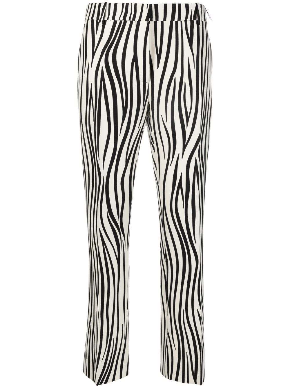 Valentino Garavani zebra-print tailored trousers - White von Valentino Garavani