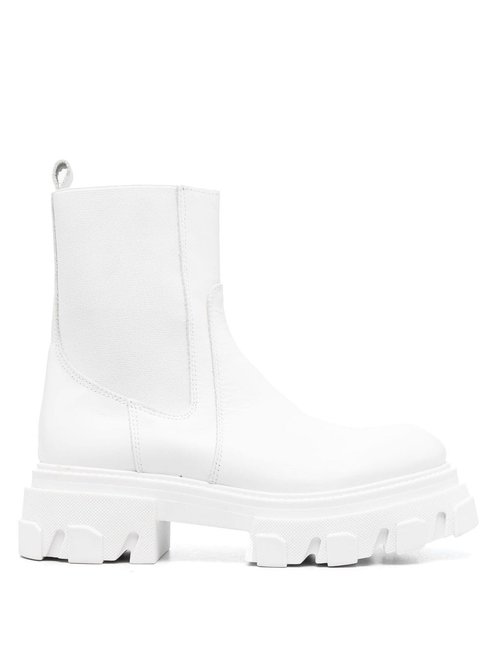 VAMSKO Nora 55mm leather ankle boots - White von VAMSKO