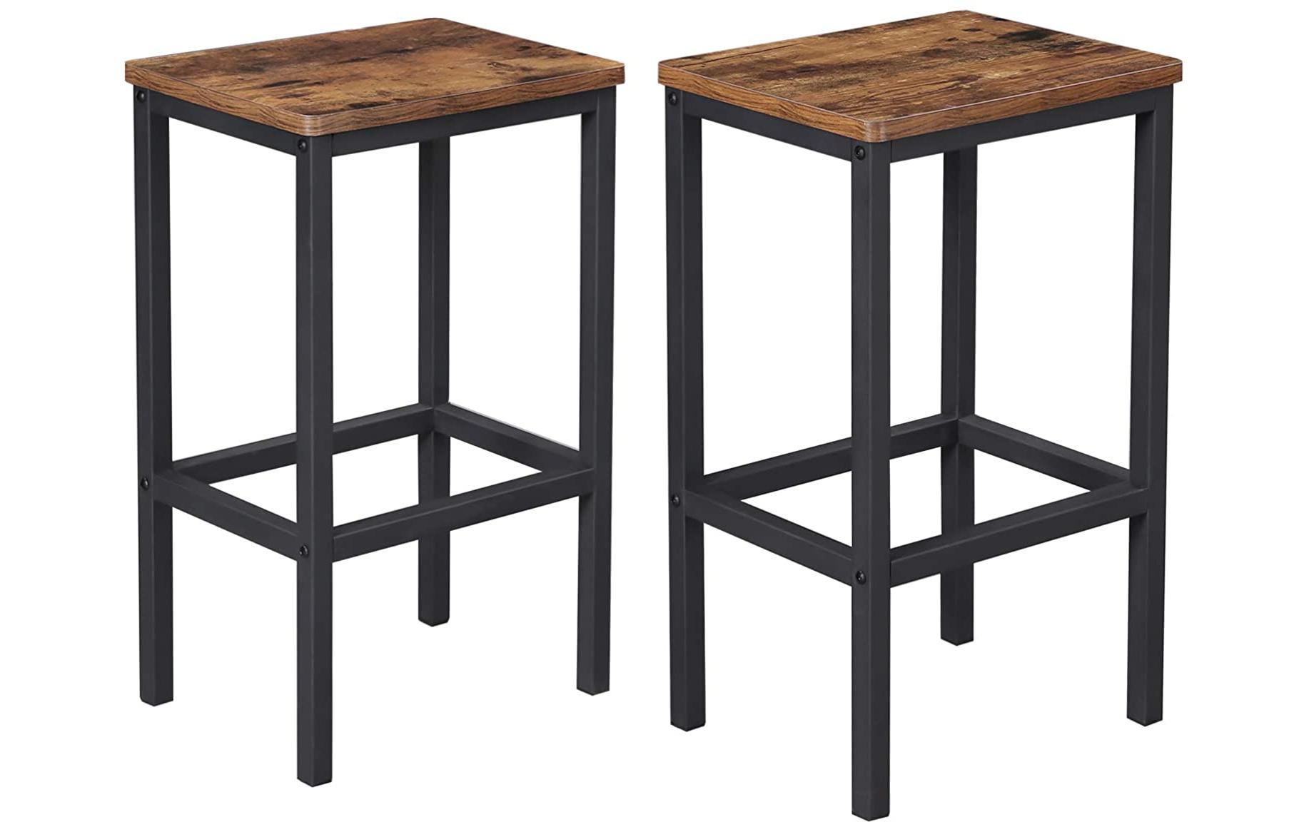 VASAGLE Barhocker »eckig, 2er Set, Metall, Holz«, Herkunftsland China, Holzart VASAGLE Barhocker »eckig, 2er Set, Metall, Holz«, Herkunftsland China, Holzart von VASAGLE