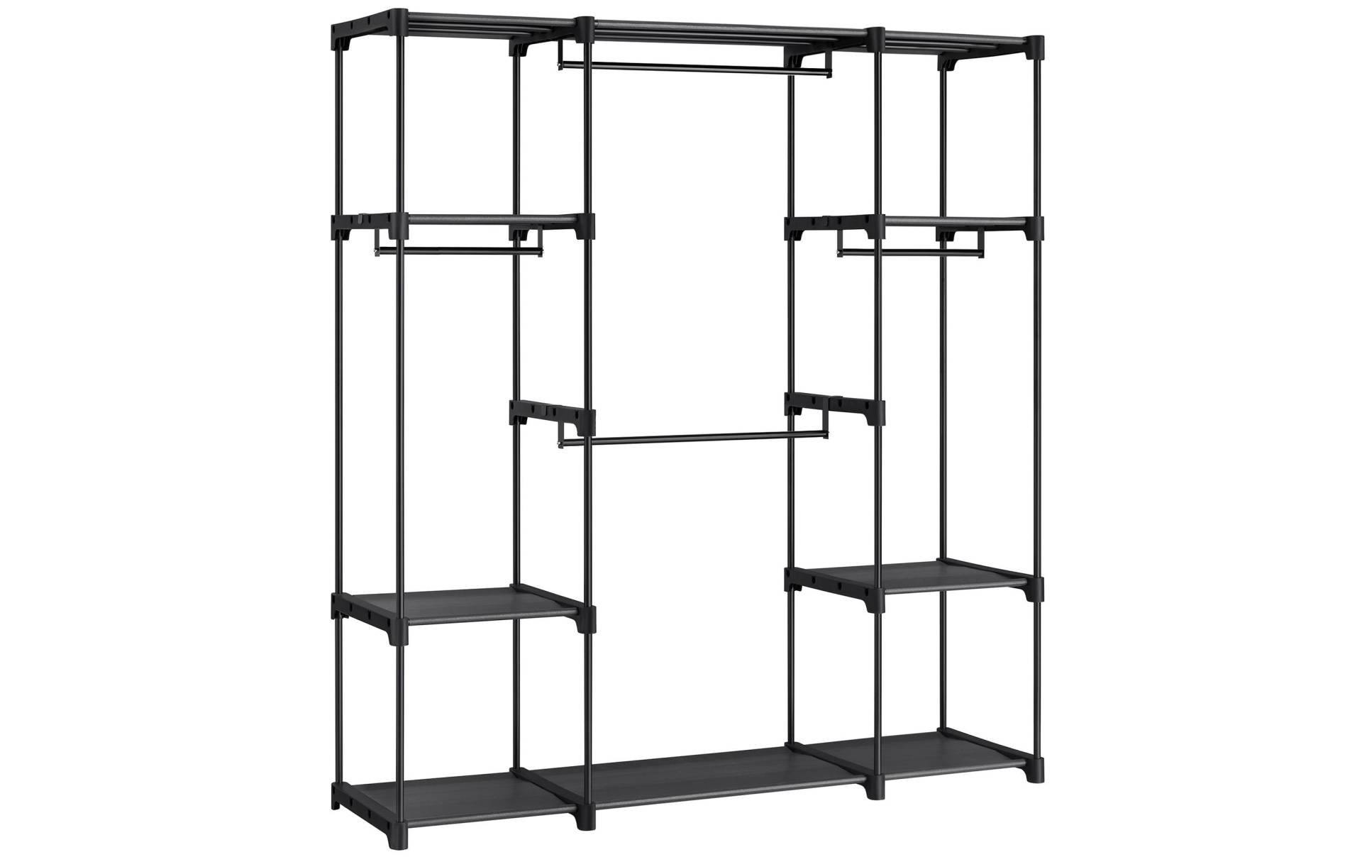 VASAGLE Garderobenständer »mit 4 Hängefächer 151 x 166 cm, Schwarz« VASAGLE Garderobenständer »mit 4 Hängefächer 151 x 166 cm, Schwarz« von VASAGLE